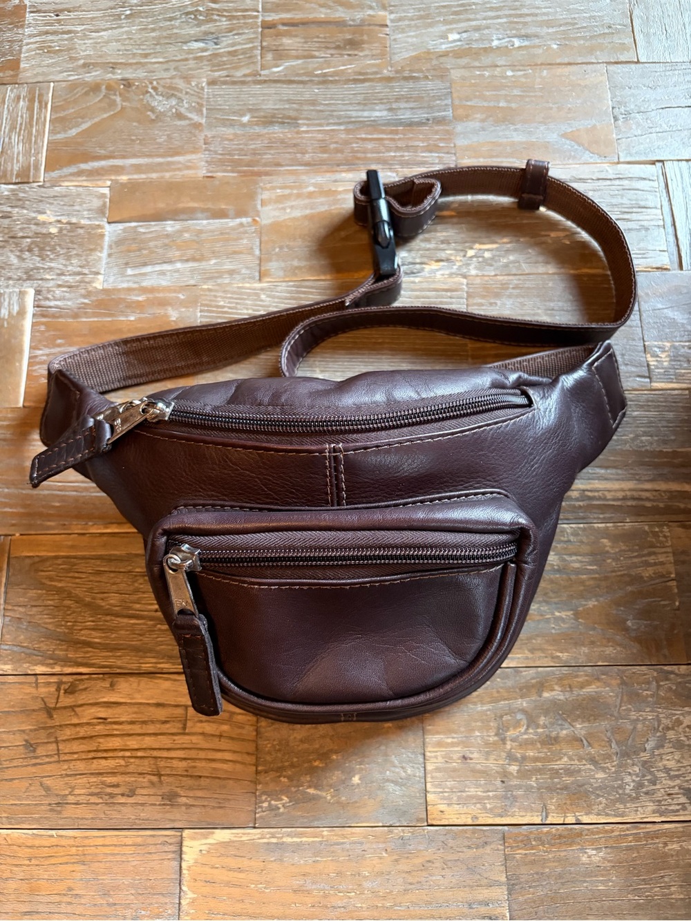 Latico Brown Leather Crossbody/Waist Bag